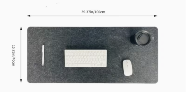 Large Wool Felt Desk Mat and Keyboard Pad